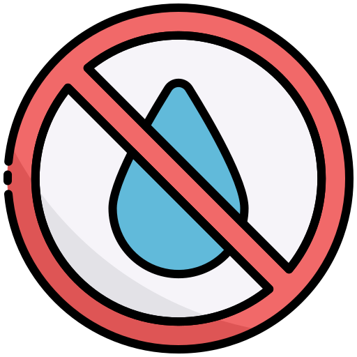 No water Generic color lineal-color icon