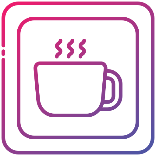 coffeeshop Generic gradient outline icoon