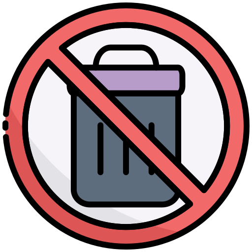 No trash Generic color lineal-color icon