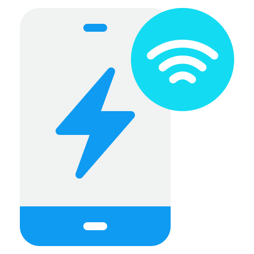 Wireless charging Generic color fill icon