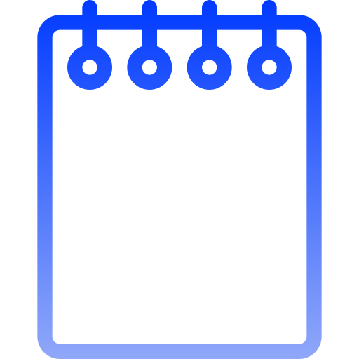 Note Generic gradient outline icon