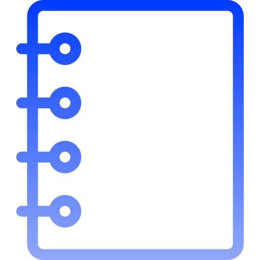 Note Generic gradient outline icon