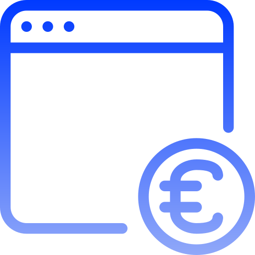 euro Generic gradient outline ikona