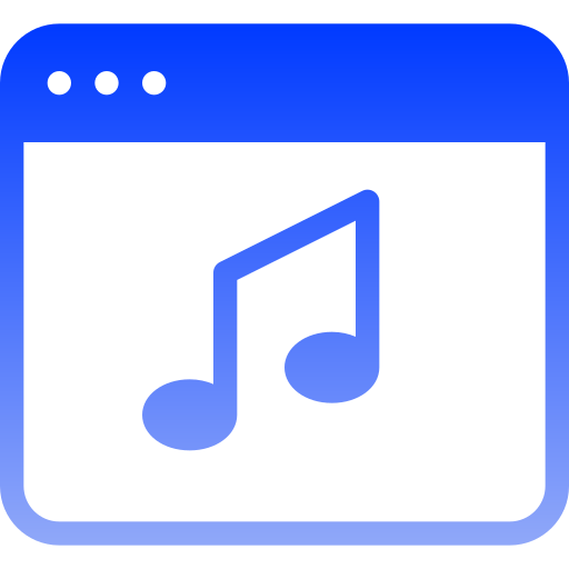 música Generic gradient fill icono