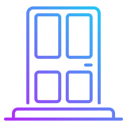 deur Generic gradient outline icoon