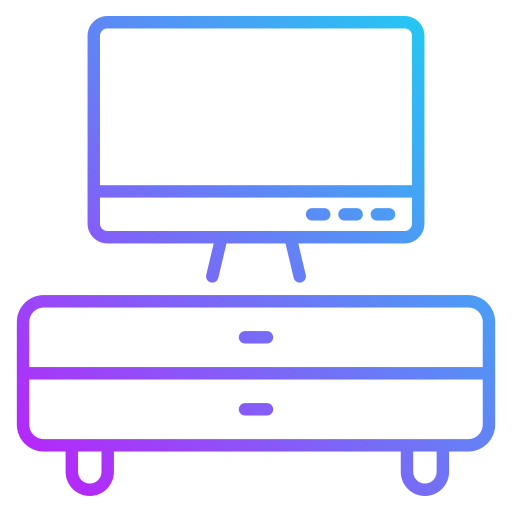 Tv table Generic gradient outline icon
