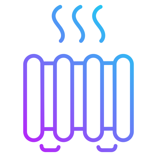 Central heating Generic gradient outline icon
