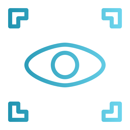 Eye scanner Generic gradient outline icon