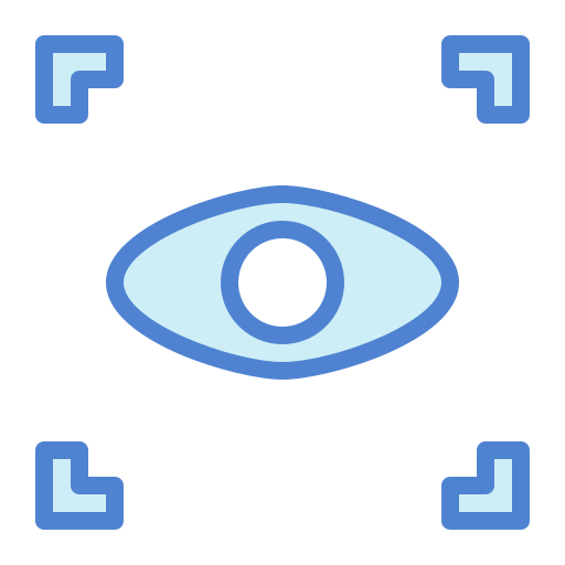 escáner ocular Generic color lineal-color icono