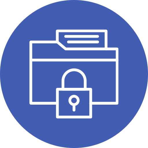 Secured folder Generic color fill icon