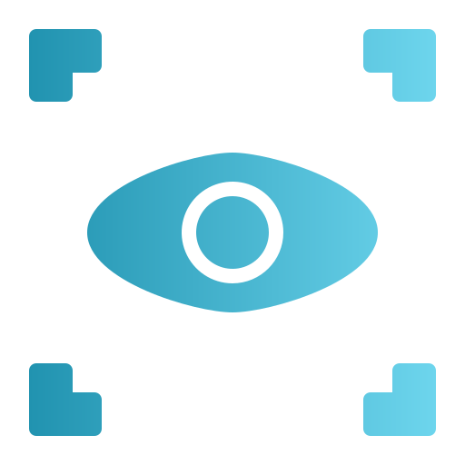 Eye scanner Generic gradient fill icon