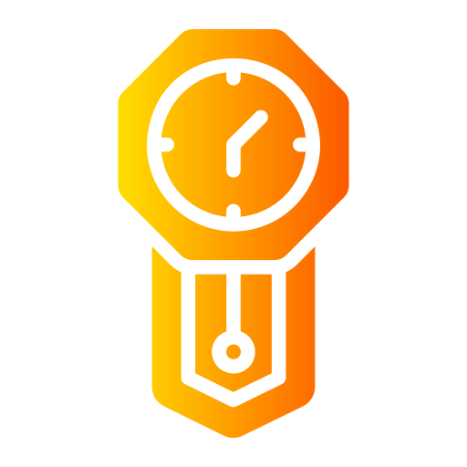 Wall clock Generic gradient fill icon
