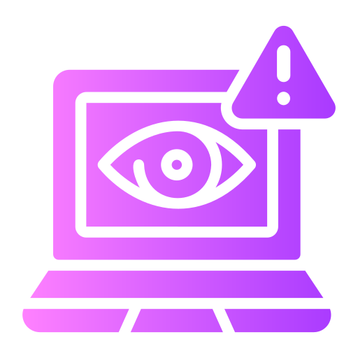 programy szpiegujące Generic gradient fill ikona