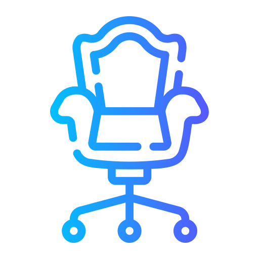 silla de oficina Generic gradient outline icono
