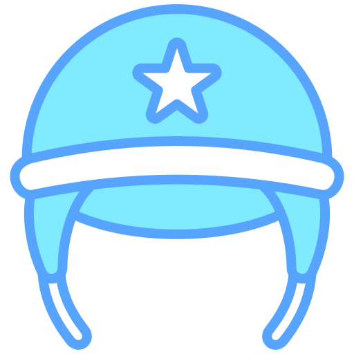 Military hat Generic color lineal-color icon