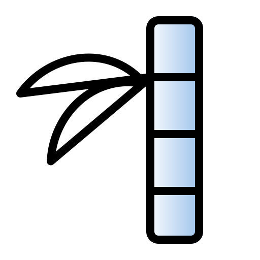 대나무 Generic gradient lineal-color icon