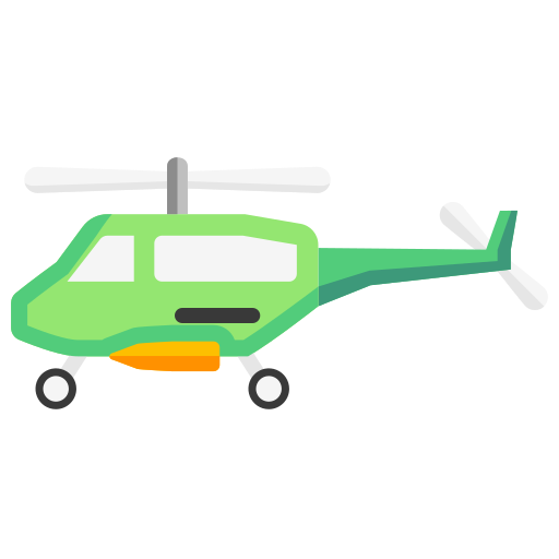 legerhelikopter Generic color fill icoon