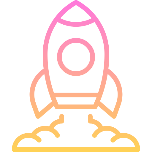 lanzamiento de cohete Generic gradient outline icono