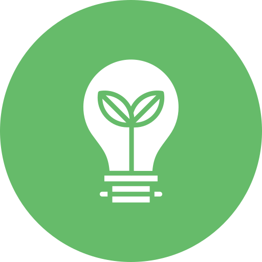 Ecologic bulb Generic color fill icon