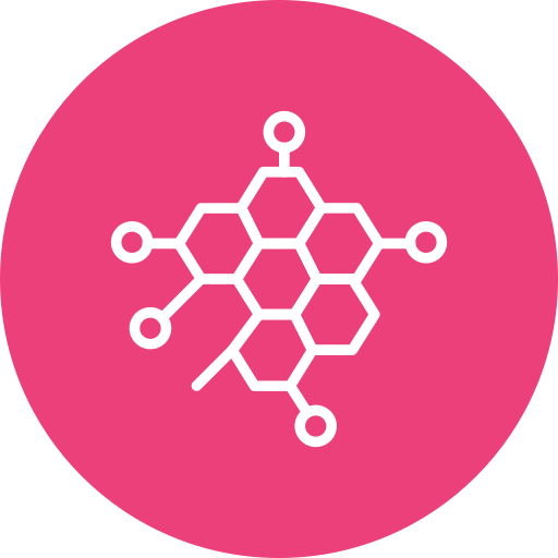 Molecules Generic color fill icon