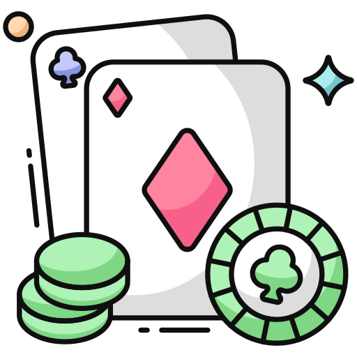 tarjeta de póquer Generic color lineal-color icono