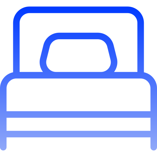 Односпальная кровать Generic gradient outline иконка