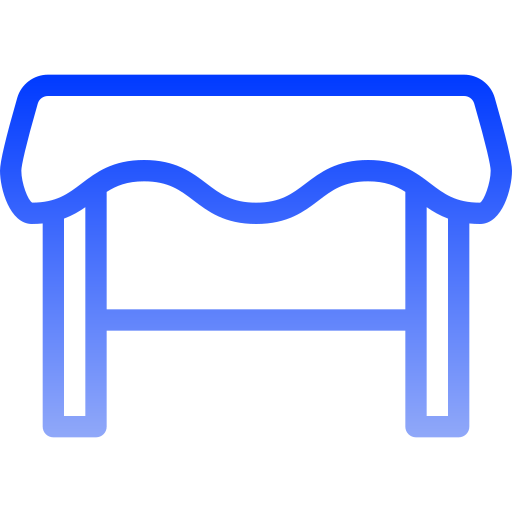 Dinner table Generic gradient outline icon