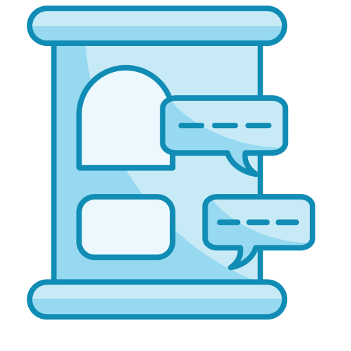 Chatroom Generic color lineal-color icon