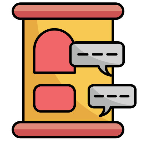 sala de chat Generic color lineal-color icono