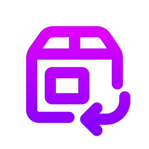戻る Generic gradient outline icon