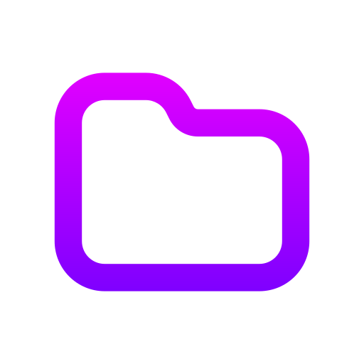 フォルダ Generic gradient outline icon