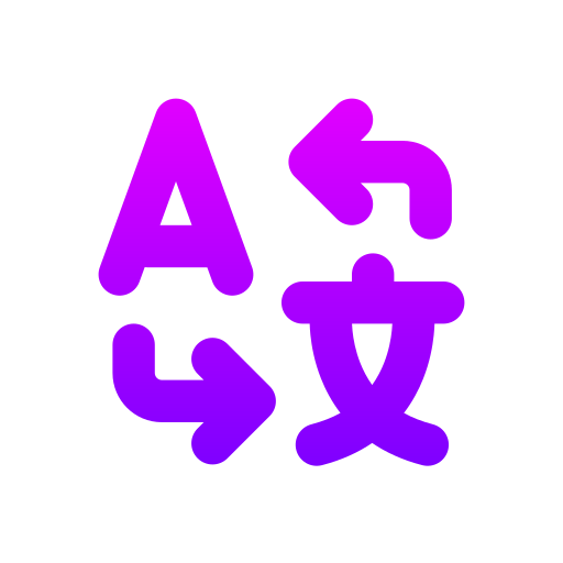 翻訳する Generic gradient outline icon