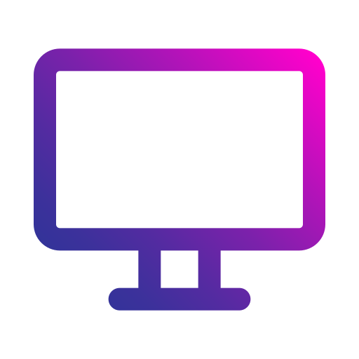 Computer screen Generic gradient outline icon