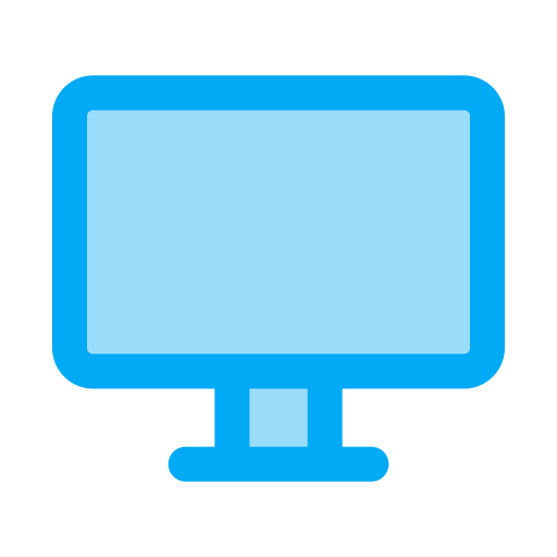 schermo del computer Generic color lineal-color icona
