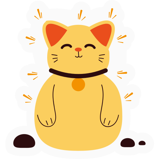 Cat Generic Sticker Color Fill icon