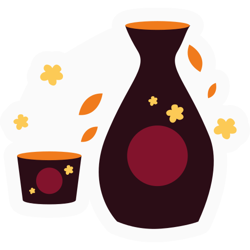 Sake Generic Sticker Color Fill icon
