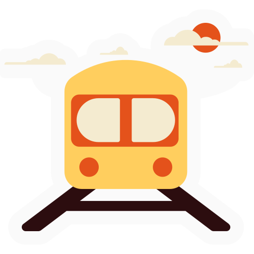 電車 Generic Sticker Color Fill icon