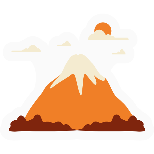 Mount fuji Generic Sticker Color Fill icon