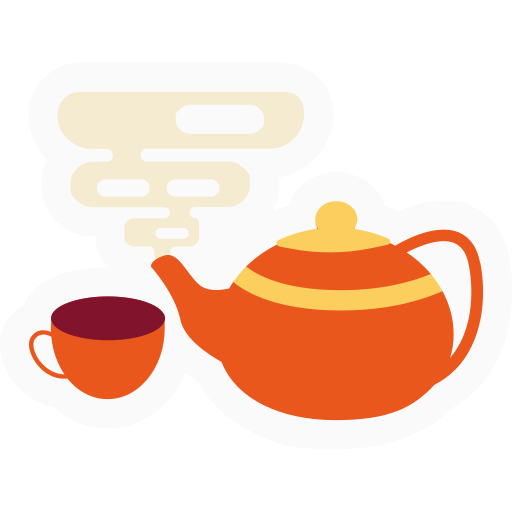 お茶 Generic Sticker Color Fill icon