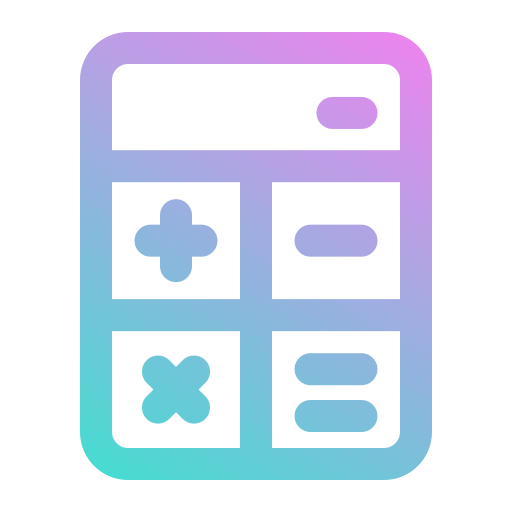 calculadora Generic gradient outline icono