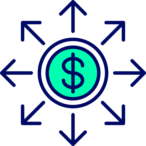 Financial network Generic color lineal-color icon