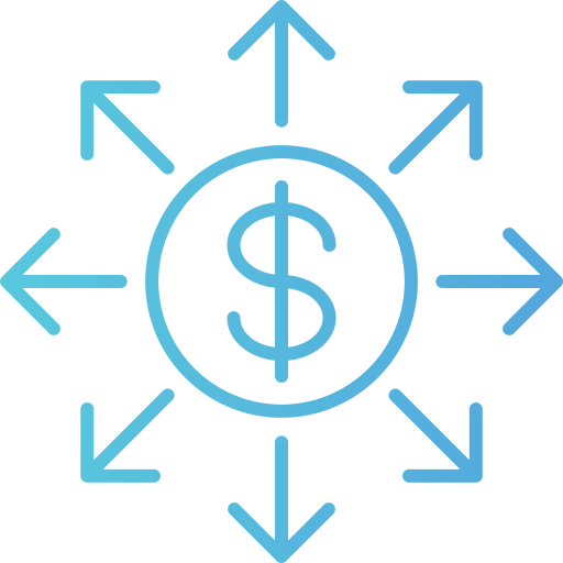 red financiera Generic gradient outline icono