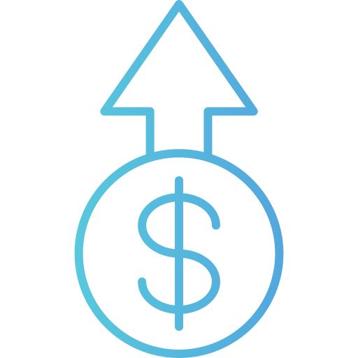 Financial profit Generic gradient outline icon