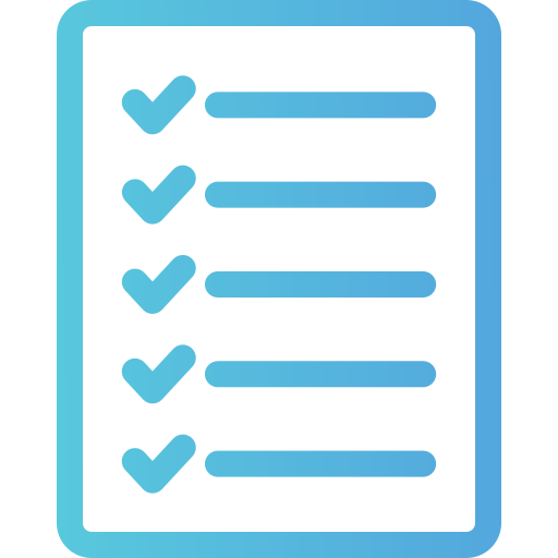 checkliste Generic gradient outline icon