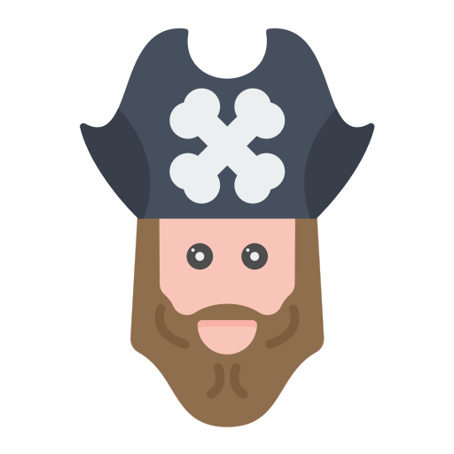 pirata Generic color fill icona