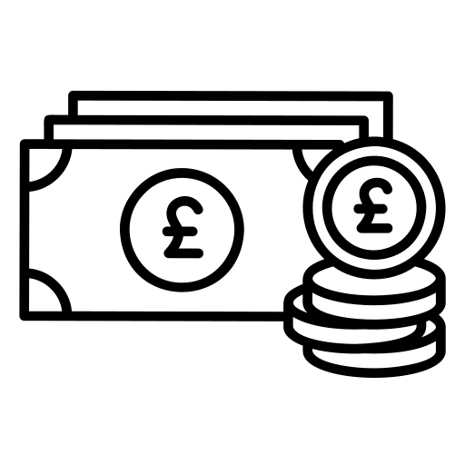 파운드 스털링 Generic black outline icon