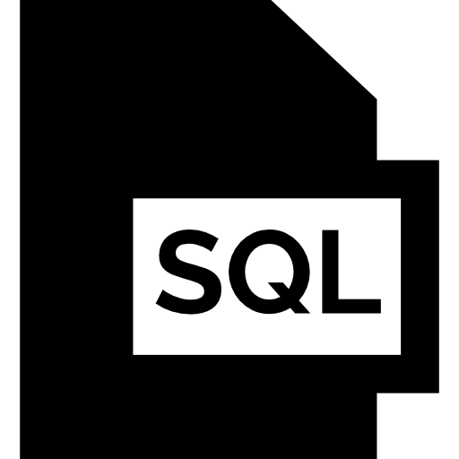 Sql Basic Straight Filled icon