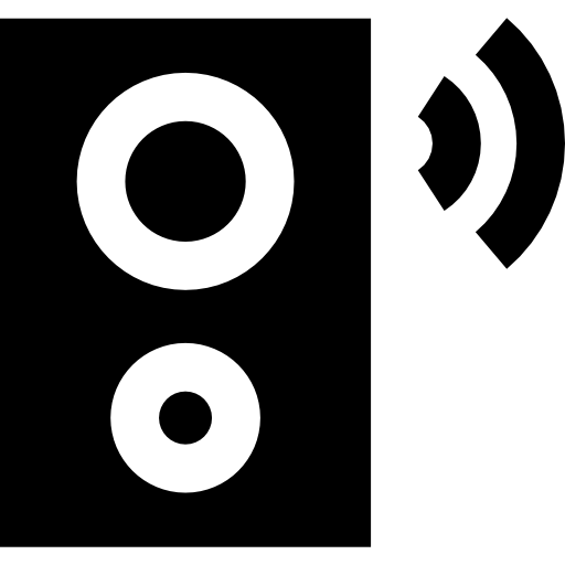 altavoz Basic Straight Filled icono