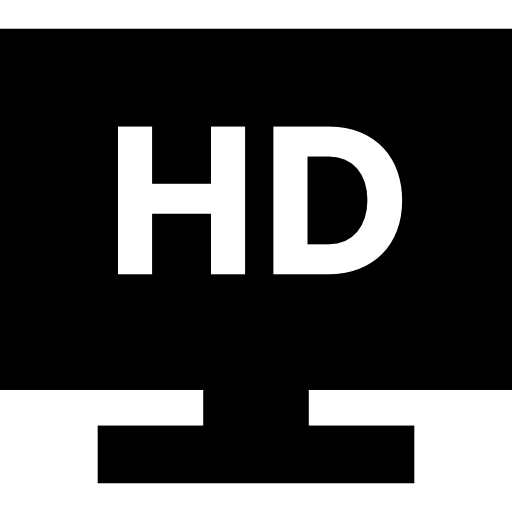 telewizja Basic Straight Filled ikona