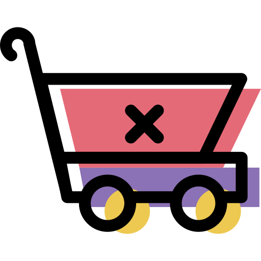 Shopping cart Generic Color Omission icon